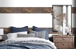 Обои macro-003 taraxacum gold фото в интерьере спальни превью