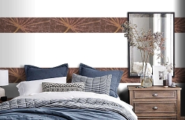 Обои macro-003 taraxacum pure  фото в интерьере спальни превью