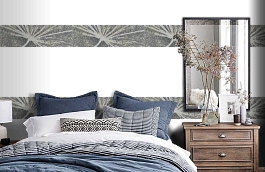 Обои macro-003 taraxacum silve фото в интерьере спальни превью