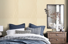 Обои OX201 фото в интерьере спальни превью
