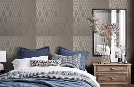 Обои OX203 фото в интерьере спальни превью