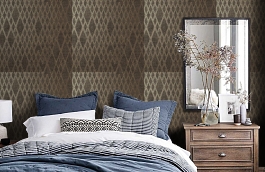 Обои OX204 фото в интерьере спальни превью