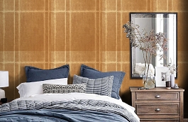 Обои OX225 фото в интерьере спальни превью