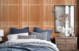 Обои OX226 фото в интерьере спальни превью