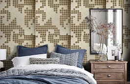 Обои PC206 фото в интерьере спальни превью