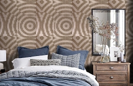 Обои PC407 фото в интерьере спальни превью