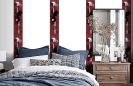 Обои SL15 5043 250*60 фото в интерьере спальни превью