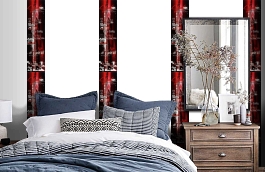 Обои SL15 5048 250*60 фото в интерьере спальни превью