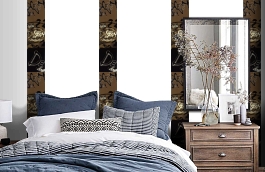 Обои SL15 5051 250*60 фото в интерьере спальни превью