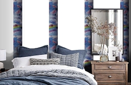 Обои SL15 5059 250*60 фото в интерьере спальни превью