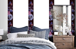 Обои SL15 5060 250*60 фото в интерьере спальни превью