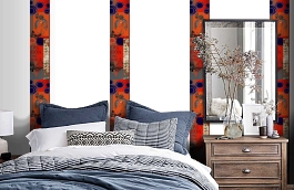 Обои SL15 5061 250*60 фото в интерьере спальни превью