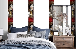 Обои SL15 5062 250*60 фото в интерьере спальни превью