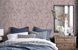 Обои 1-022/1 фото в интерьере спальни превью