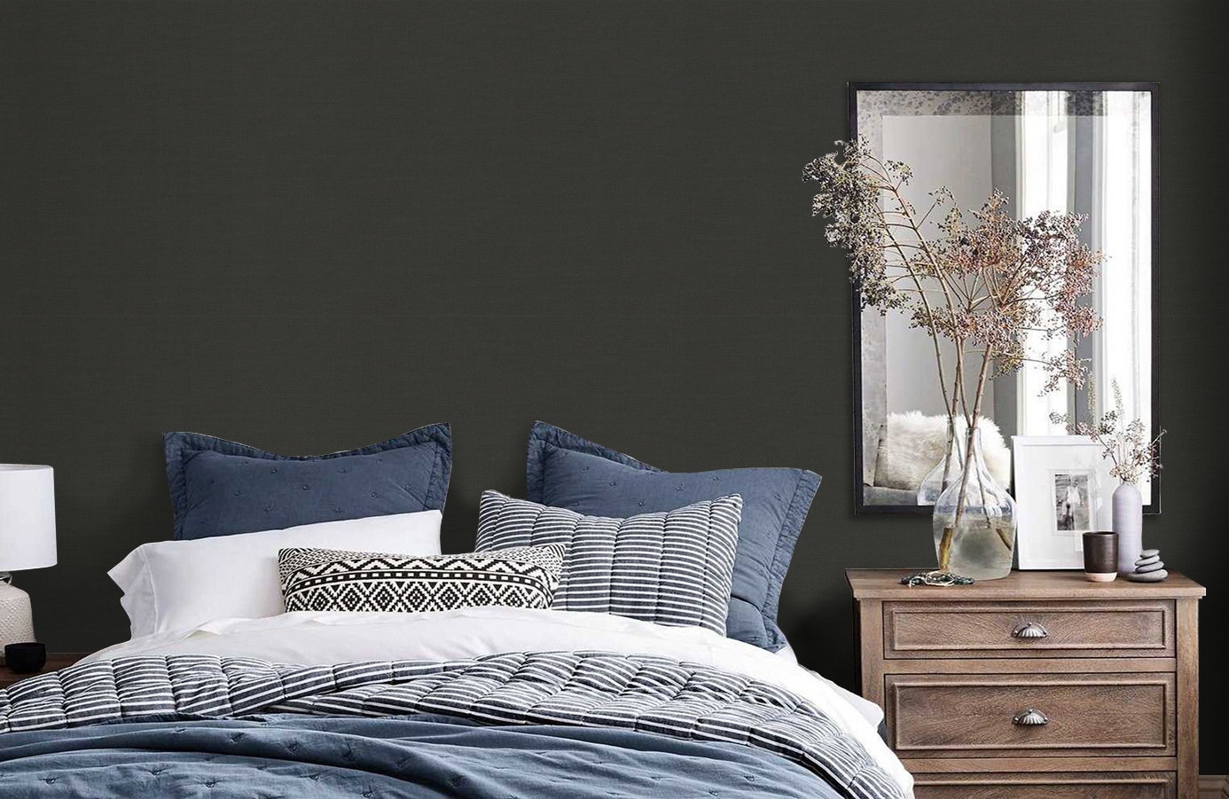 Обои 8 010 1 фото в интерьере спальни