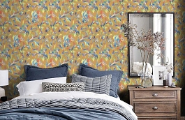 Обои Als1 004 фото в интерьере спальни превью