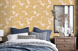 Обои Als2 004 фото в интерьере спальни превью