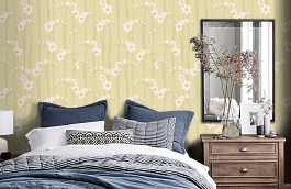 Обои Als2 005 фото в интерьере спальни превью