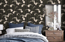 Обои Als2 011 фото в интерьере спальни превью