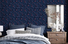 Обои Als3 021 фото в интерьере спальни превью