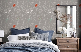 Обои Als4 008 фото в интерьере спальни превью