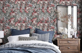 Обои BQ1 011 фото в интерьере спальни превью