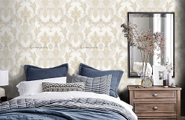 Обои BQ4 002 фото в интерьере спальни превью
