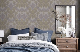 Обои BQ4 012/1 фото в интерьере спальни превью