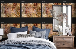 Обои DC 003 Illusion фото в интерьере спальни превью