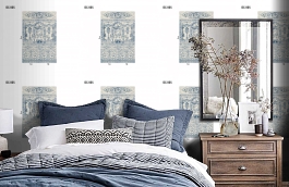 Обои DC 005 Illusion фото в интерьере спальни превью