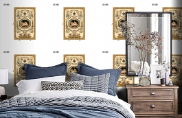 Обои DC 006 Illusion фото в интерьере спальни превью