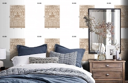 Обои DC 008 Illusion фото в интерьере спальни превью