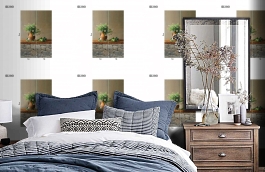 Обои DC 010 Illusion фото в интерьере спальни превью