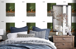 Обои DC 011 Illusion фото в интерьере спальни превью