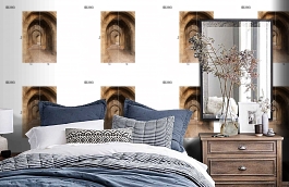 Обои DC 013 Illusion фото в интерьере спальни превью