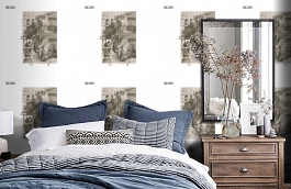 Обои DC 016 Illusion фото в интерьере спальни превью