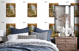 Обои DC 018 Illusion фото в интерьере спальни превью