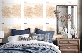 Обои DC 020 Illusion фото в интерьере спальни превью