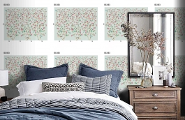 Обои DC 023 Illusion фото в интерьере спальни превью