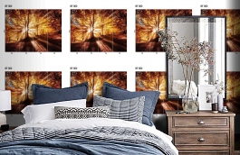 Обои DF 002 Illusion фото в интерьере спальни превью