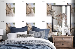 Обои DF 006 Illusion фото в интерьере спальни превью