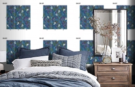 Обои DM 007 Illusion фото в интерьере спальни превью