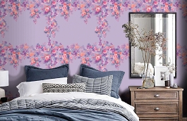 Обои DM 015 Illusion фото в интерьере спальни превью