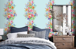 Обои DM 022 Illusion фото в интерьере спальни превью