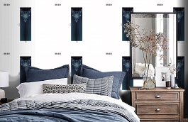 Обои DM 031 Illusion фото в интерьере спальни превью