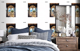 Обои DS 005 Illusion фото в интерьере спальни превью