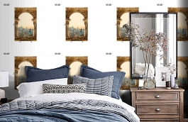 Обои DS 007 Illusion фото в интерьере спальни превью