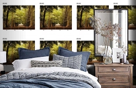 Обои DS 012 Illusion фото в интерьере спальни превью