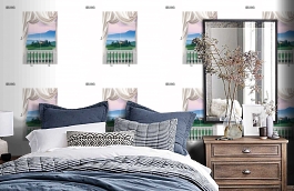 Обои DS 013 Illusion фото в интерьере спальни превью