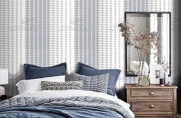 Обои F10-101/1 фото в интерьере спальни превью